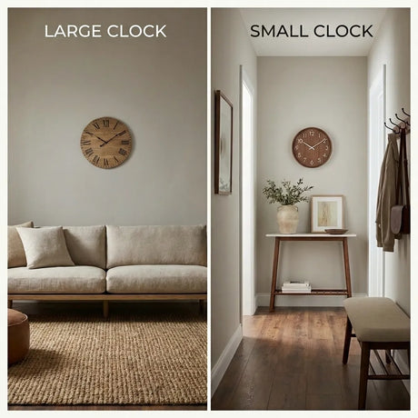 Large Wooden Clocks vs Small Wooden Clocks: Which One Fits Your Space