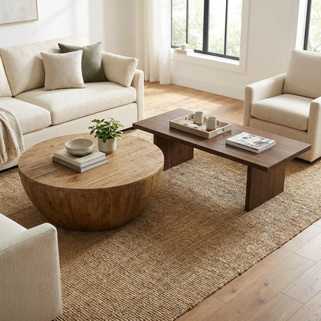 Round vs Rectangular Wooden Coffee Tables: Which Shape Works Better