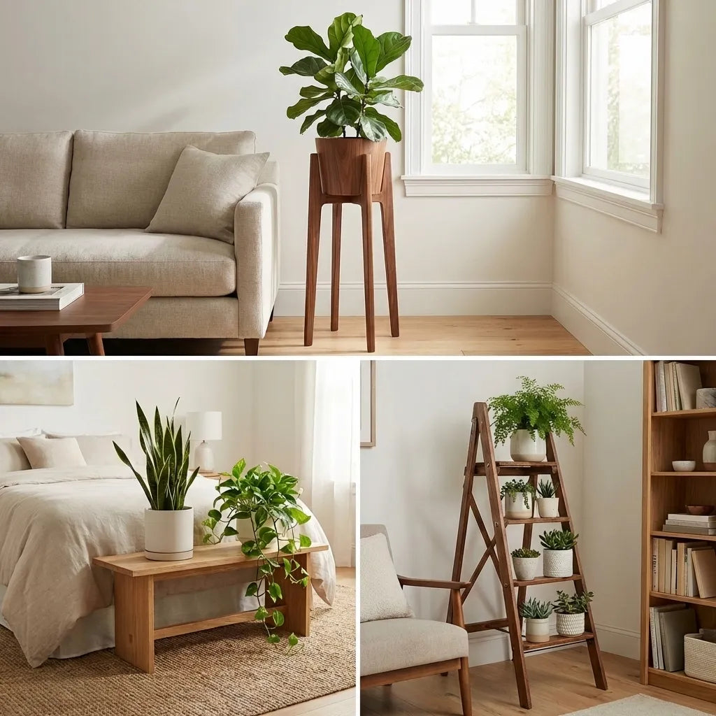 Wooden Plant Stands: Easy Ways To Style Indoor Greenery In Any Room